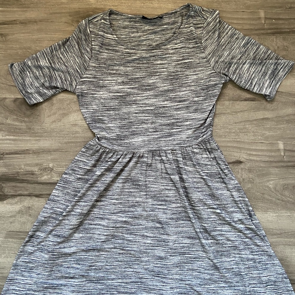 Light Grey Midi Dress